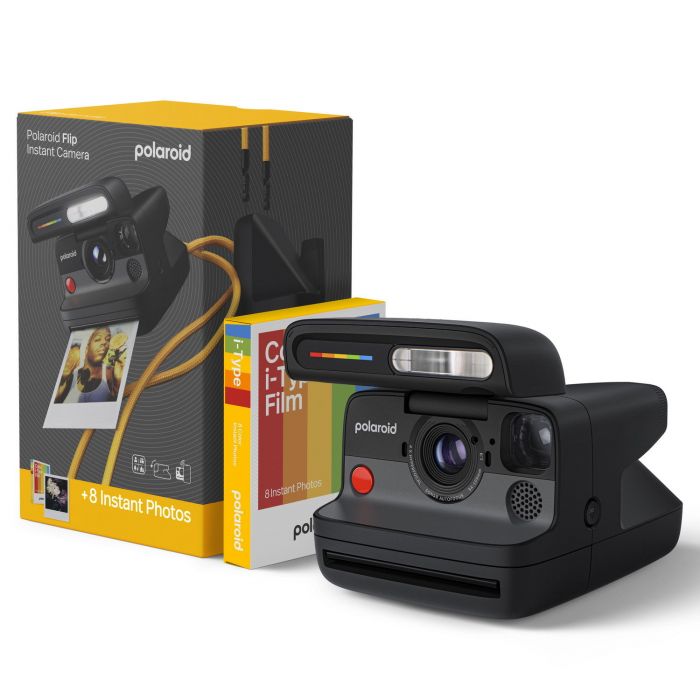 Polaroid Flip Black Instant Camera with film