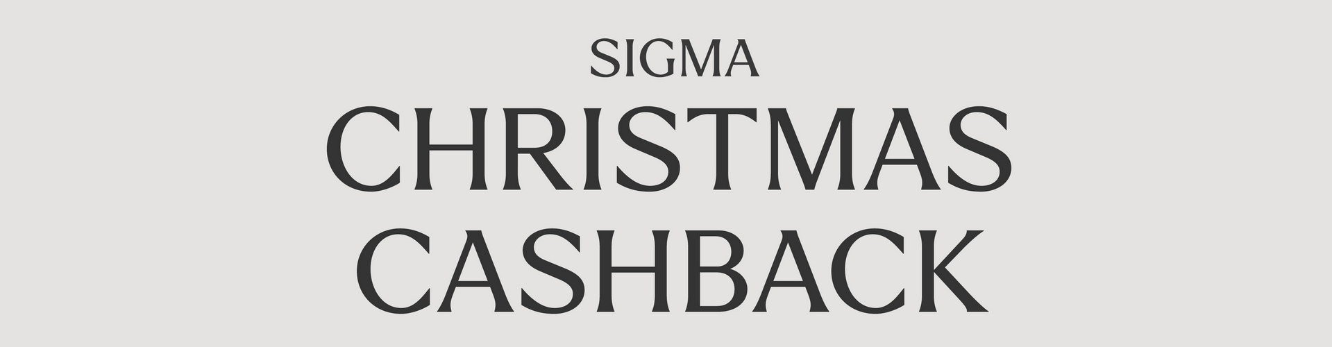 Sigma Christmas Cashback 2025