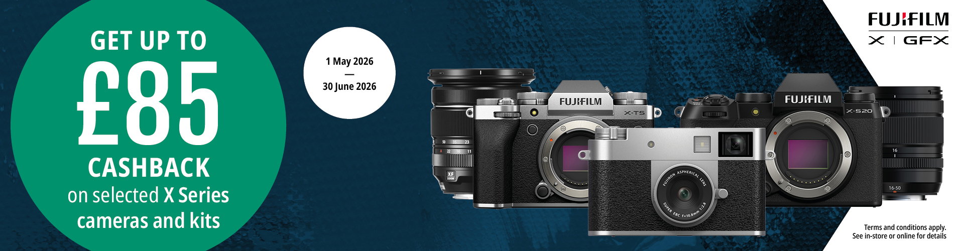 Fujifilm X-Series Cashback Summer 2026